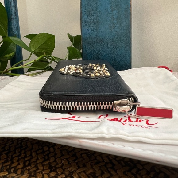 Christian Louboutin Black Embellished Wallet - Picture 8 of 12